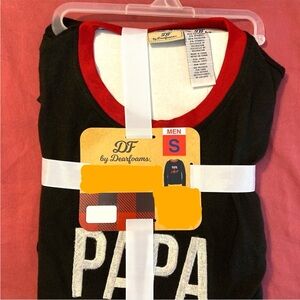 🆕 Men’s Papa Bear Buffalo Check Plaid Christmas Long Sleeve Pajama Top